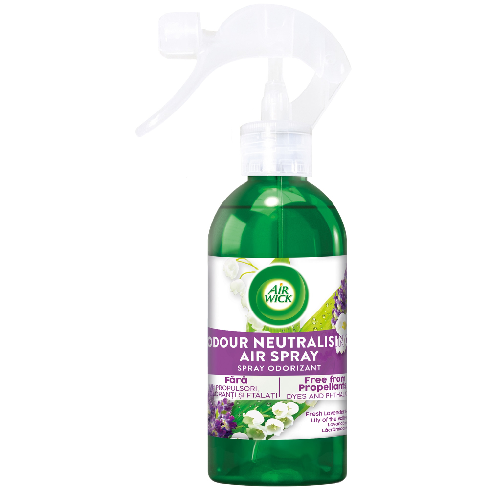 Spray odorizant Air Wick Lavanda si Lacramioare, 237 ml