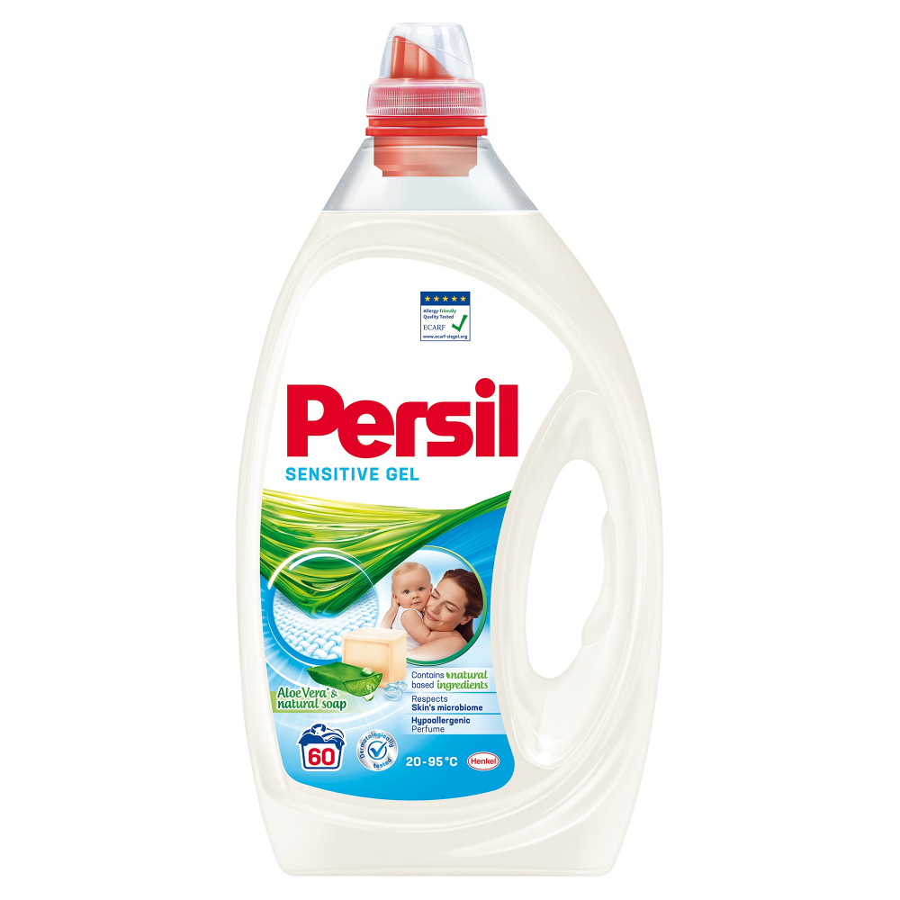Detergent lichid Persil Sensitive Gel, 3L, 60 spalari