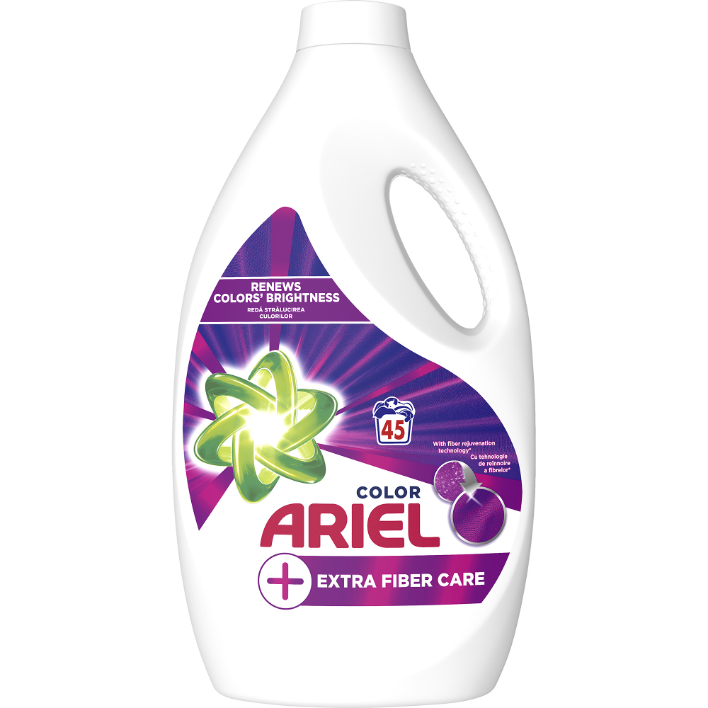Detergent lichid Ariel, Extra Fibre Care, 2.475L, 45 spalari