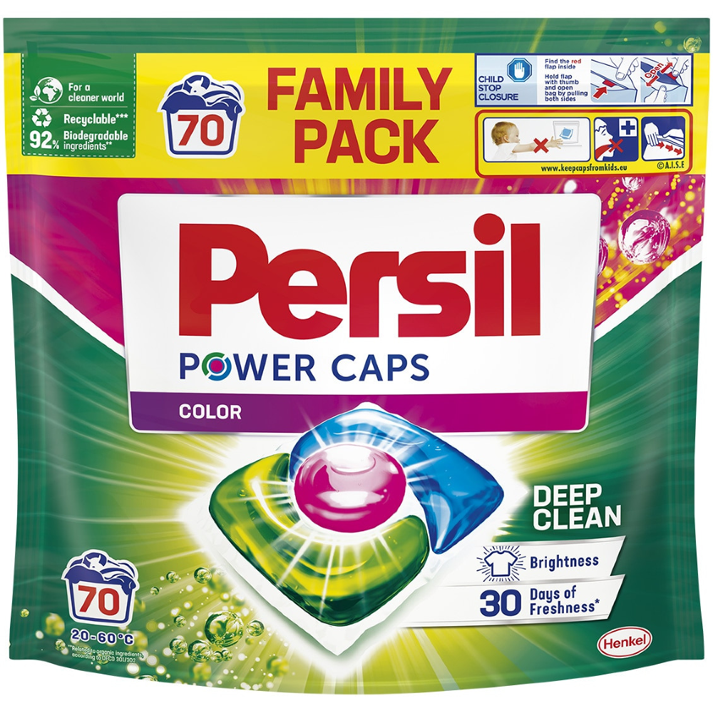 Detergent capsule Persil Power Caps Color, 70 spalari