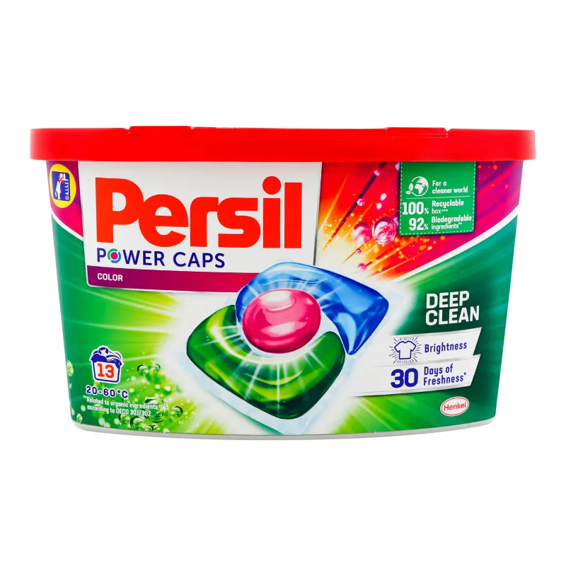 Detergent Persil Power Clean Deep Clean Color, capsule 13 bucati