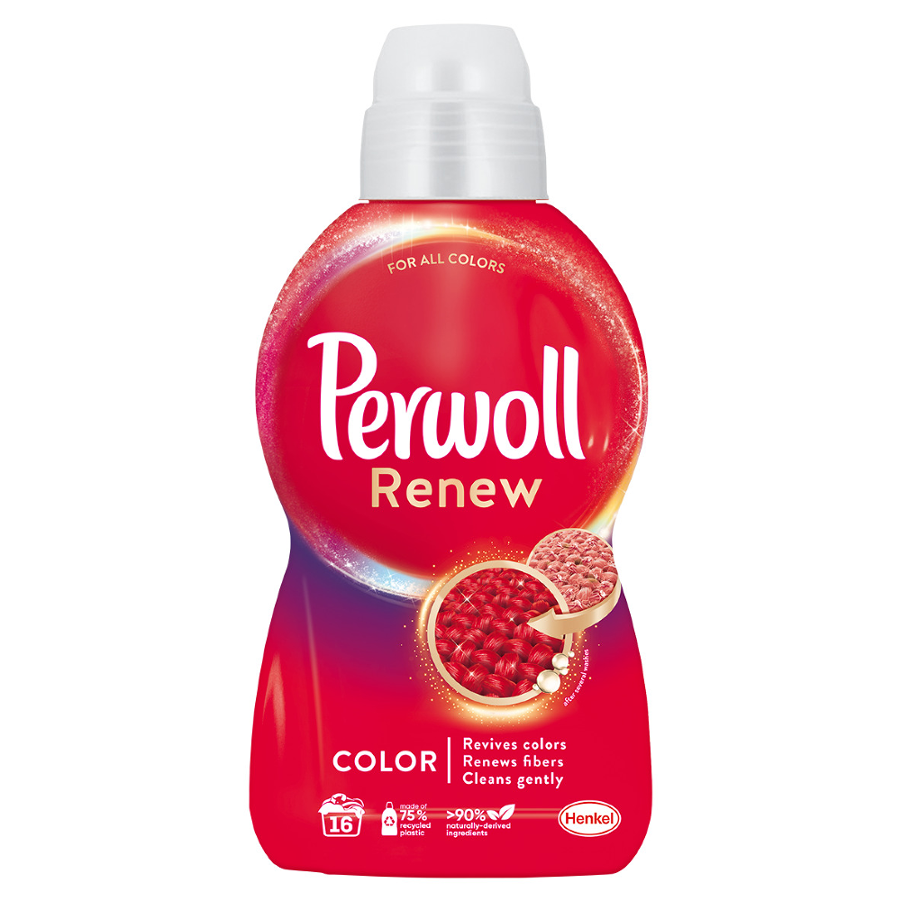 Detergent lichid pentru rufe Perwoll Renew Color, 16 spalari, 960 ml