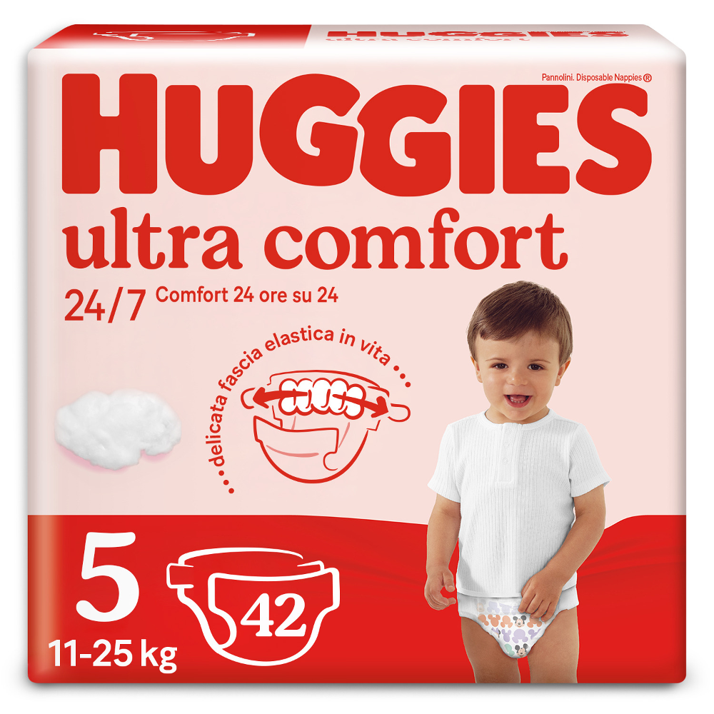 Scutece Huggies Ultra Comfort, Nr.5, 11-25kg, 42 buc