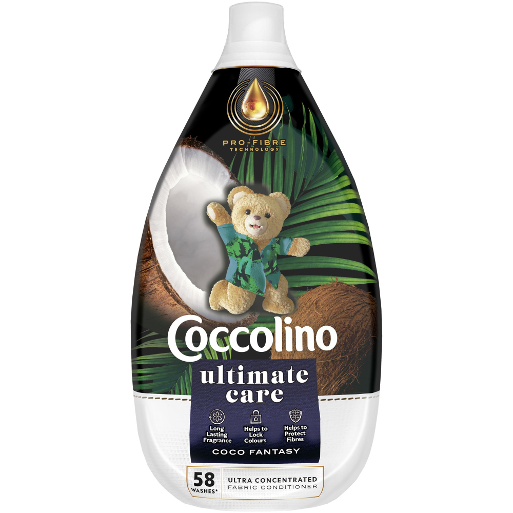 Balsam de rufe Coccolino Ultimate Care Coco Fantasy, 58 spalari, 870 ml