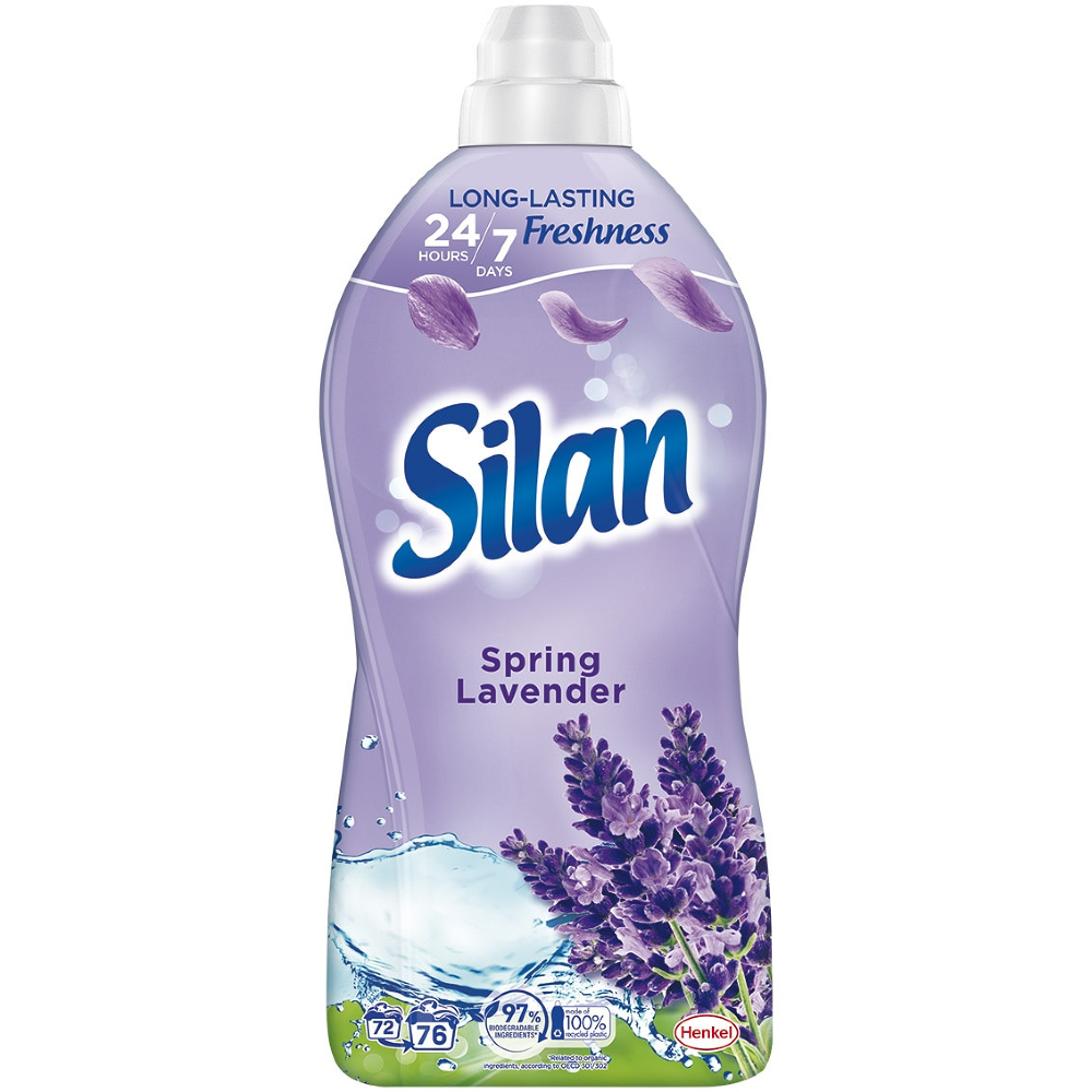 Balsam de rufe Silan Spring Lavender, 76 spalari, 1.67 L
