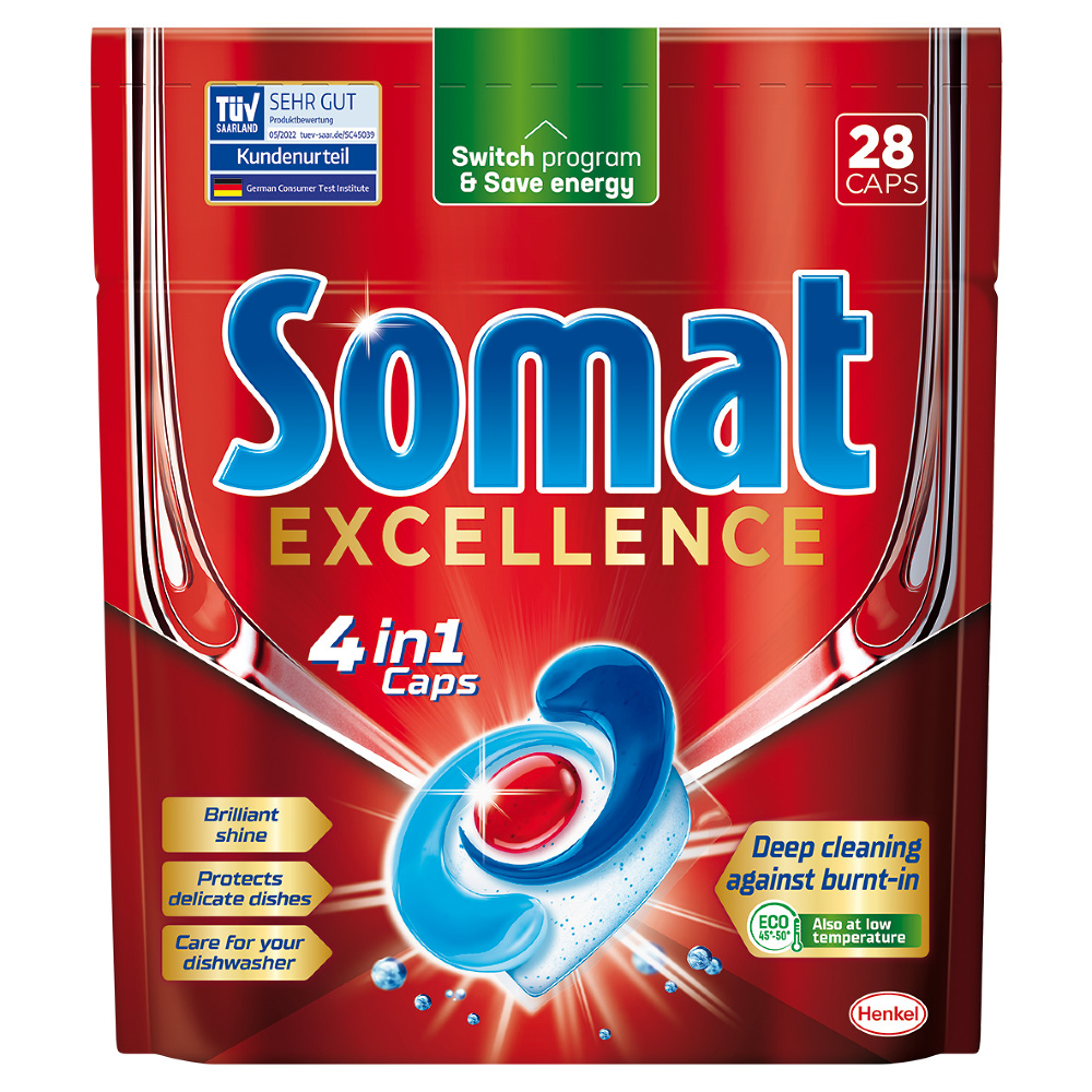 Detergent pentru masina de spalat vase Somat Excellence, 28 spalari