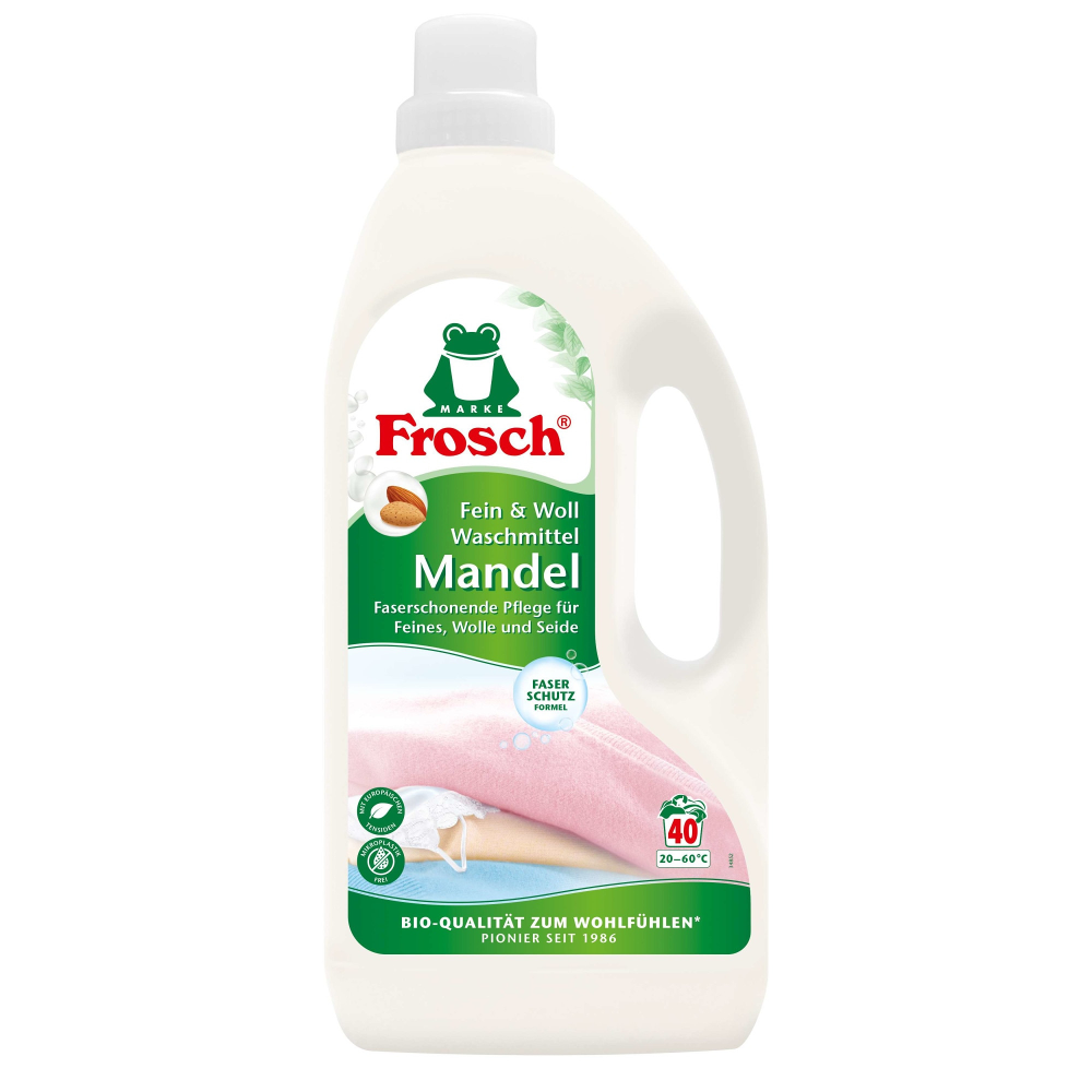 Detergent Frosch pentru rufe fine & lana, cu migdale 1.5L