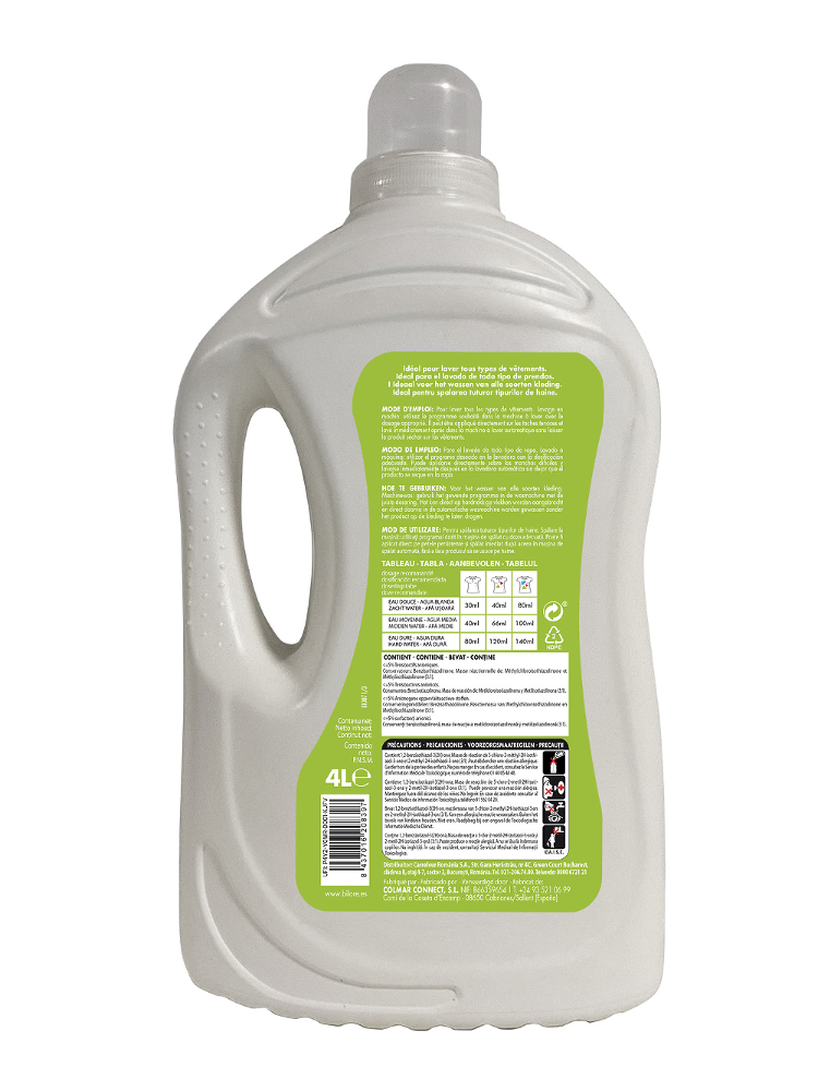 Detergent rufe lichid Bilore Aloe Vera 4 L, 60 spalari