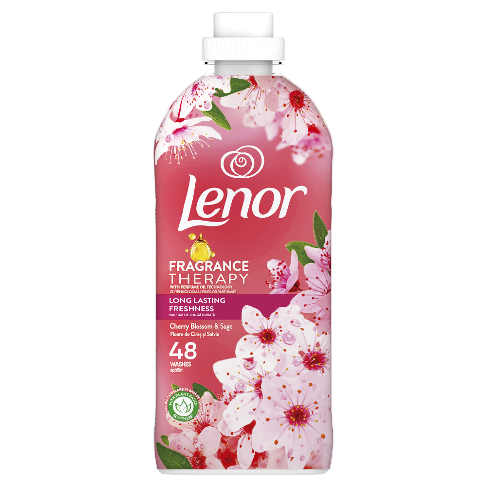 Balsam de rufe Lenor Cherry Blossom & Sage, 1.2 L, 48 spalari