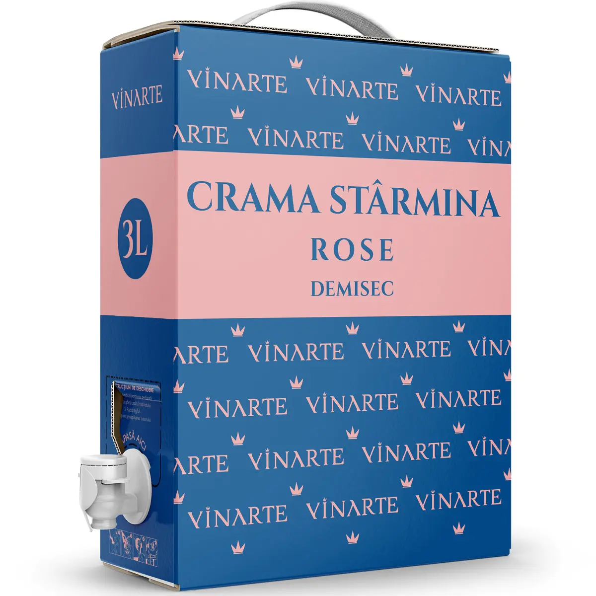 Vin rose Vinarte, Crama Starmina Demisec, 3L