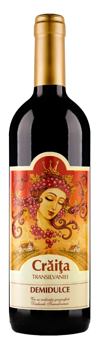 Vin rosu Jidvei Craita Transilvaniei, demidulce, 0.75L