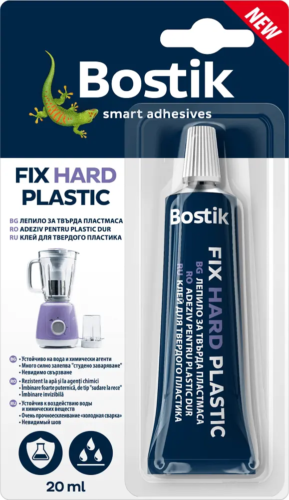Adeziv pentru plastic dur Bostik Fix Hard Plastic, 20 ml