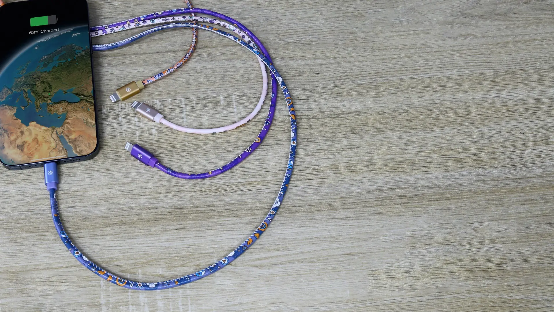 Cablu Tellur, USB - Lightning, 1m, Portocaliu