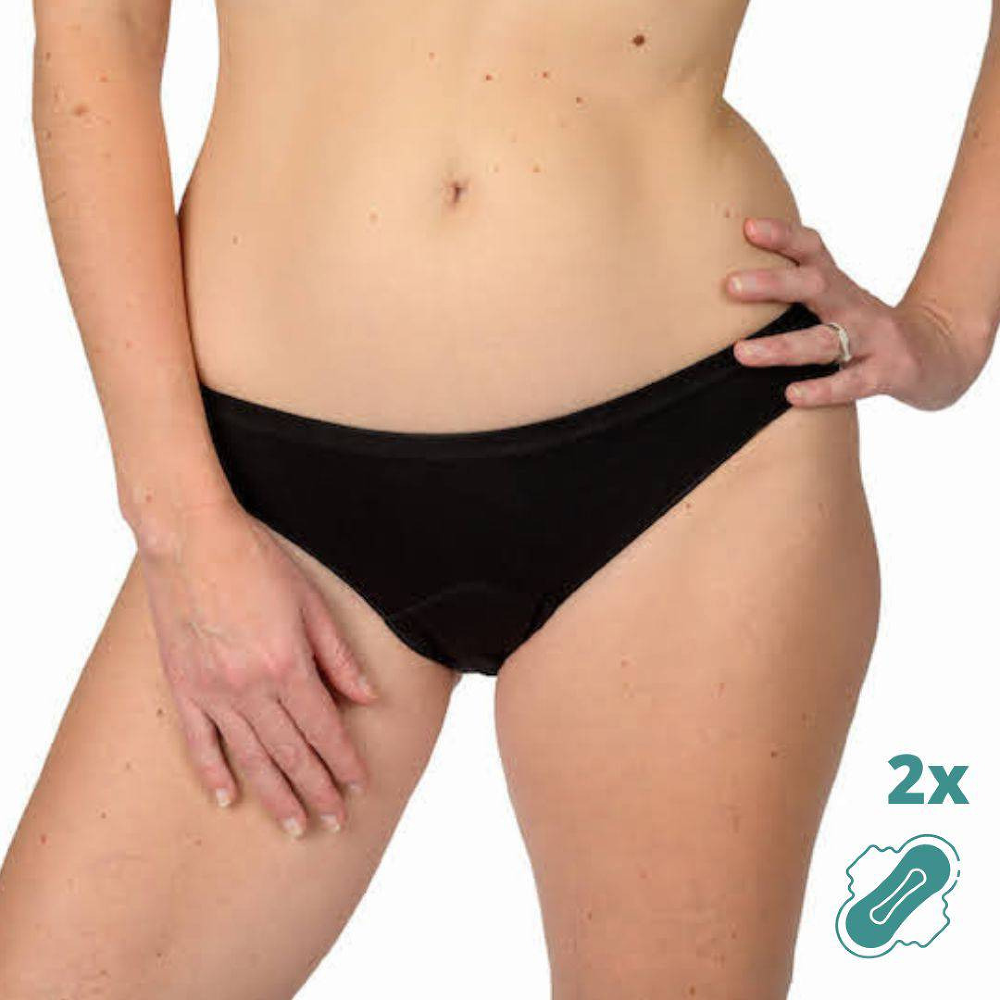Chiloti Menstruali Librea - Flux Moderat Marimea XL, Negru