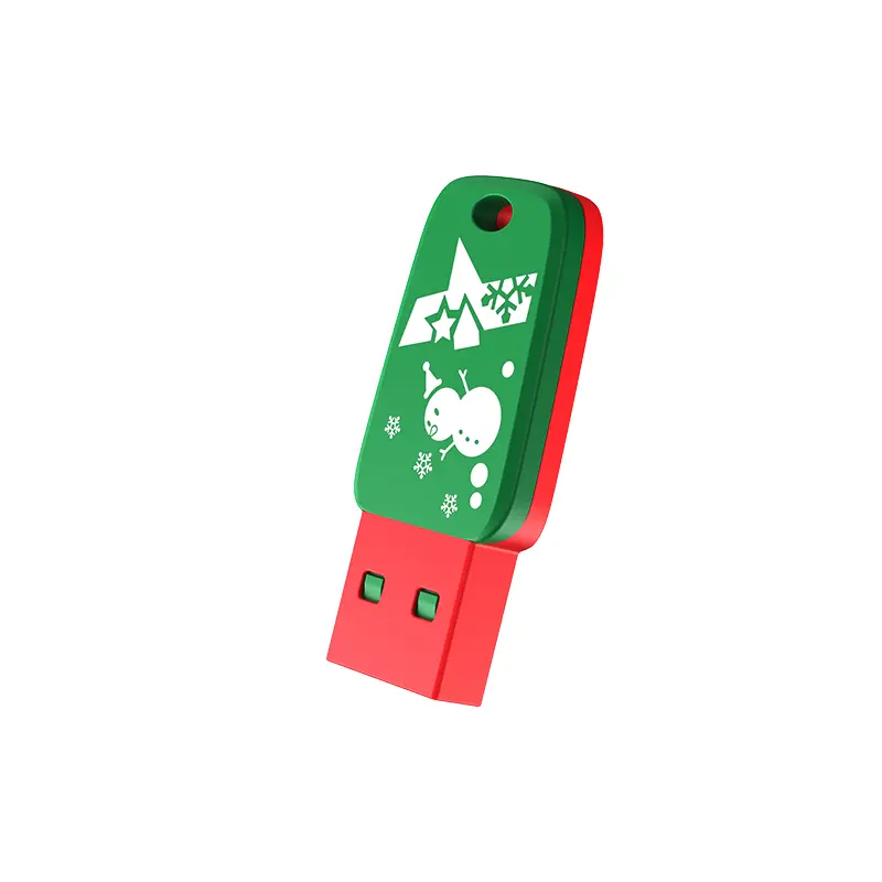 Memorie USB, Netac Festiv Craciun, 32 GB, USB 2.0, Rosu / Verde