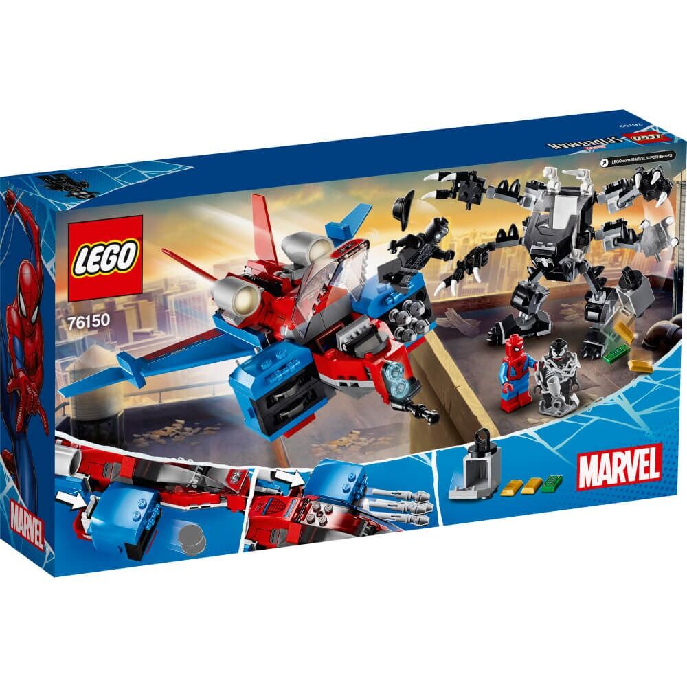 LEGO Marvel Spider-Man Spider-Jet versus Robotul Venom 76150
