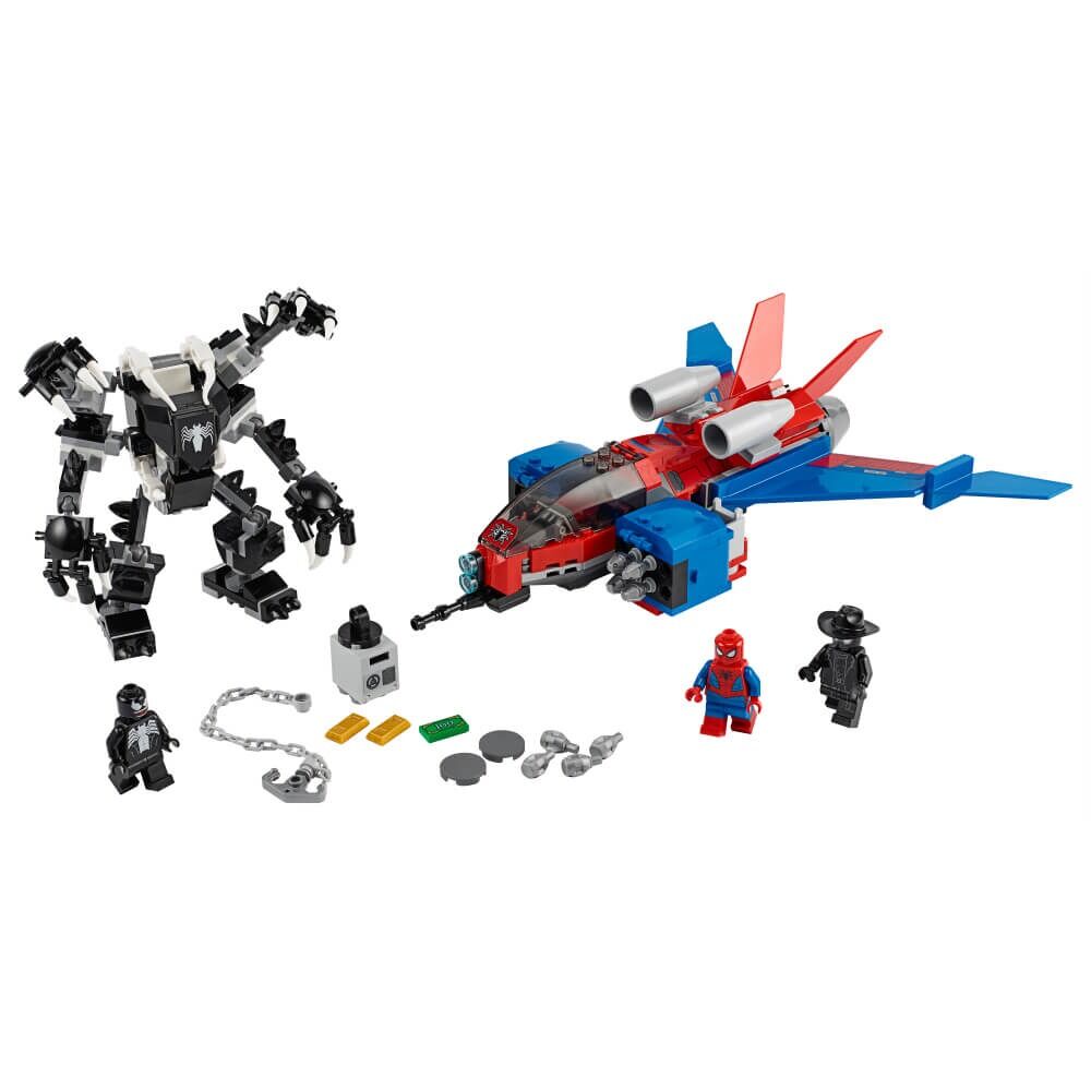 LEGO Marvel Spider-Man Spider-Jet versus Robotul Venom 76150
