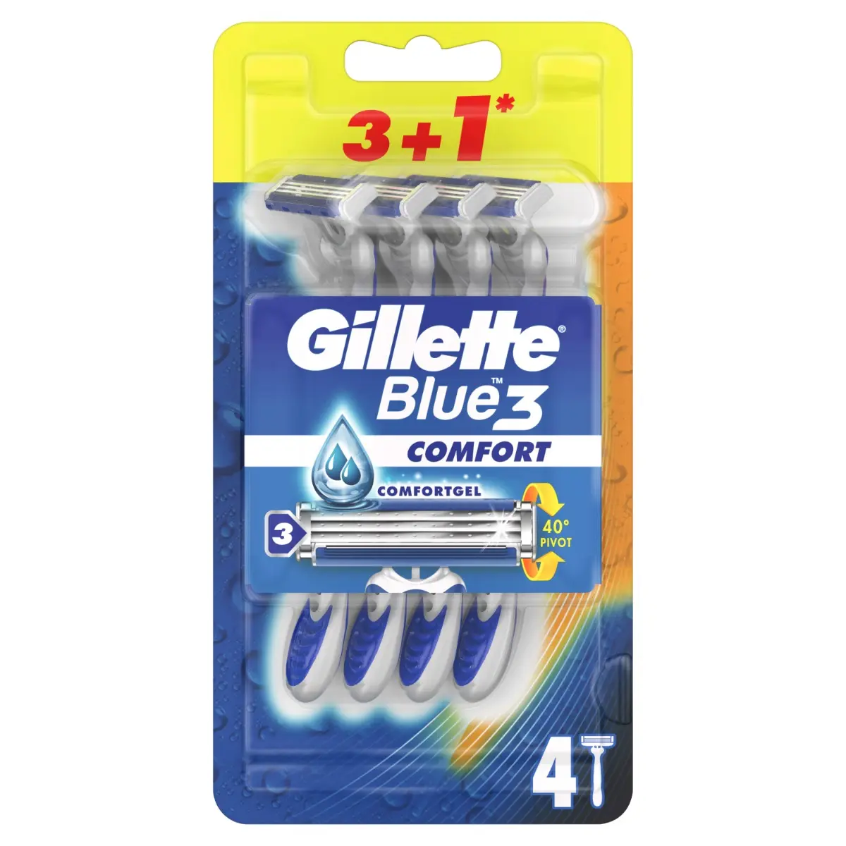 Aparat de ras Gillette Blue 3 3+1 buc