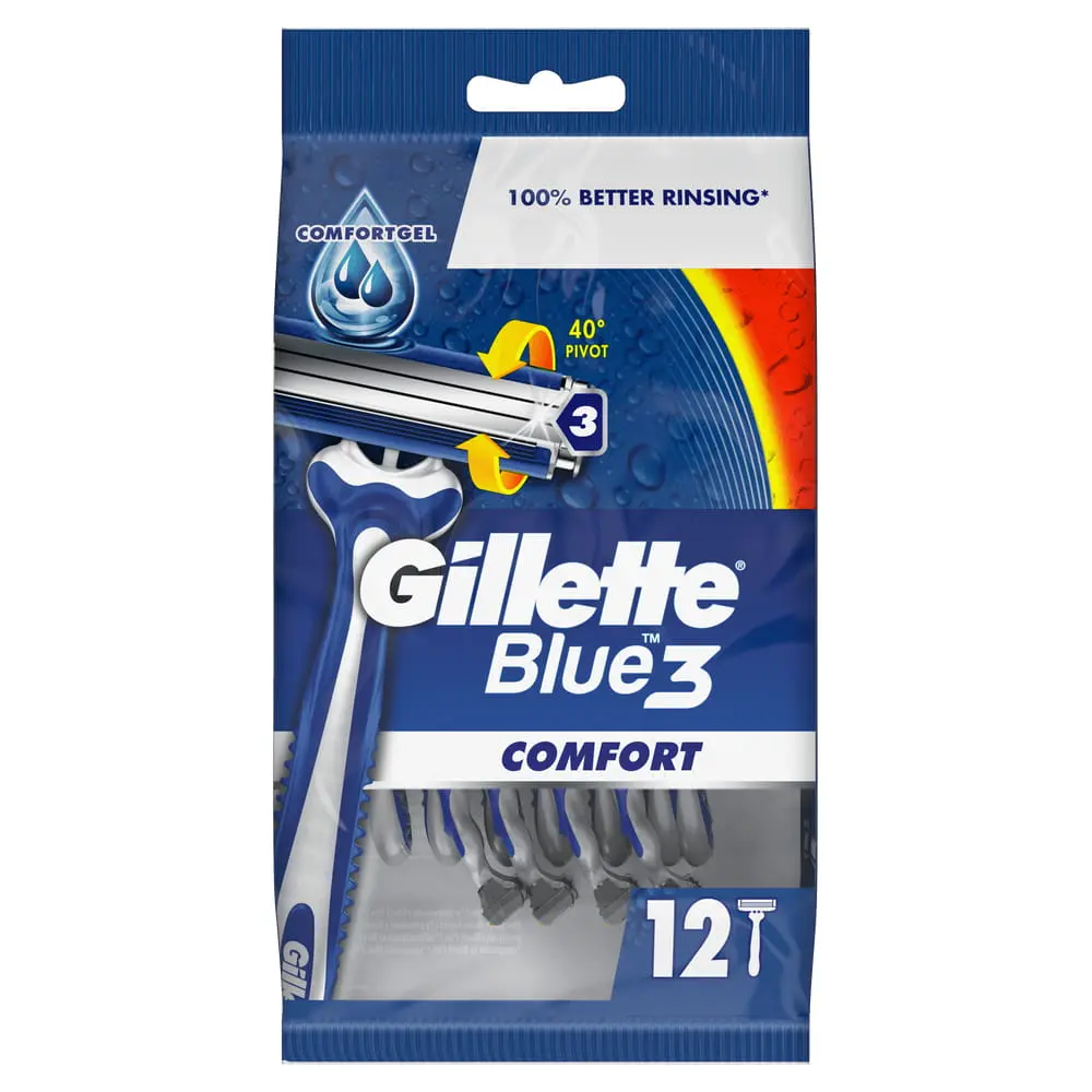 Aparate De Ras Gillette Blue3 Comfort de unica folosinta, pentru barbati x12