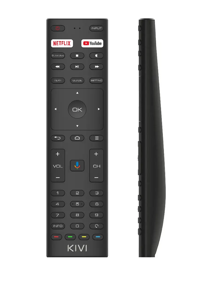 Televizor LED Smart, KIVI 50U740NB, 127 cm, 4K UHD, Android TV, Clasa G, Negru