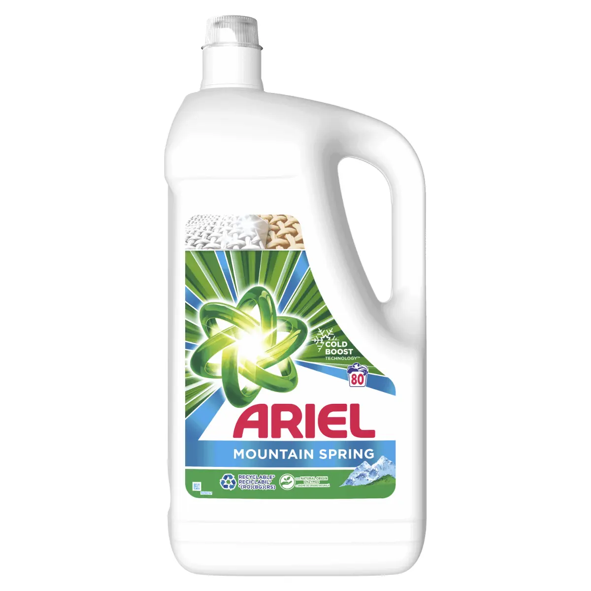 Detergent automat lichid Ariel Mountain Spring 4,4 L, 80 spalari