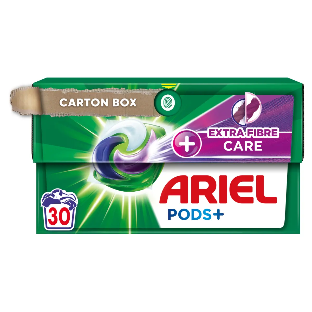 Detergent de rufe capsule Ariel PODS+ Extra Fiber Care, 30 spalari