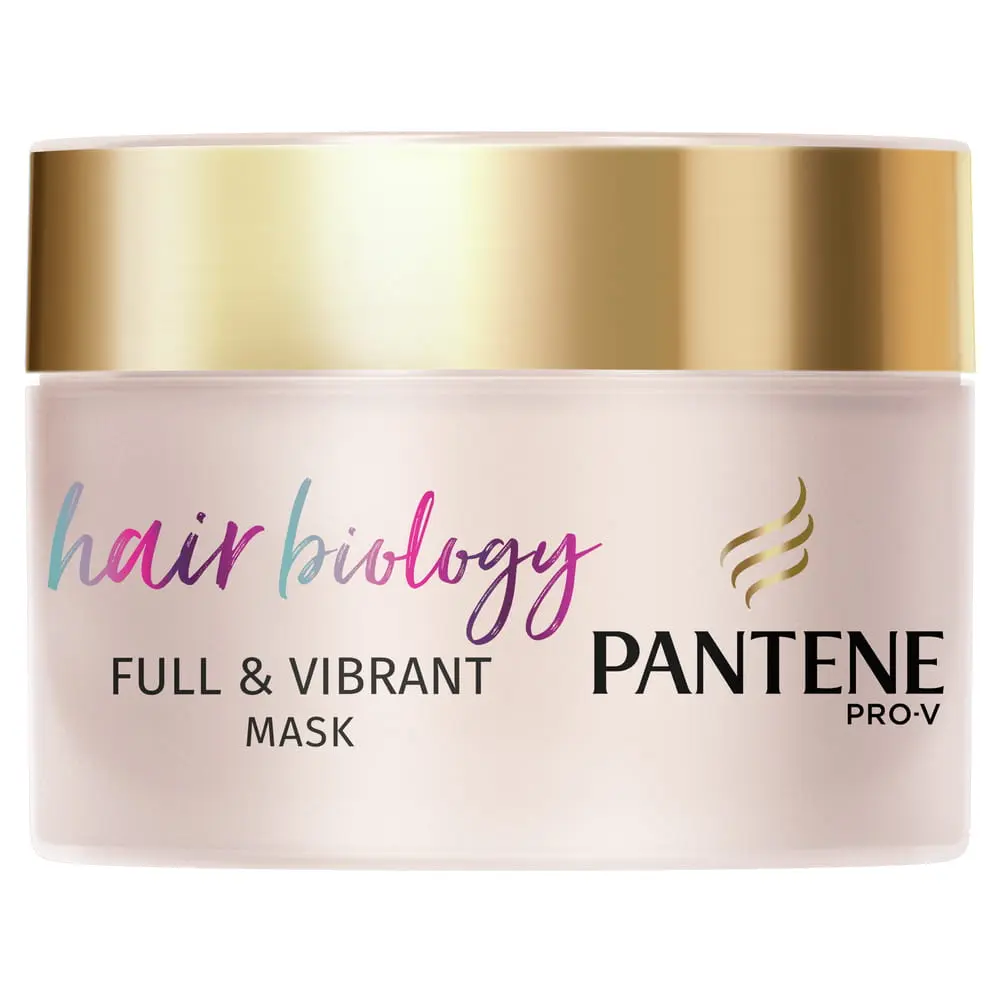 Masca de par Pantene Pro-V Hair Biology Full & Vibrant pentru par deteriorat si subtire, 160 ml