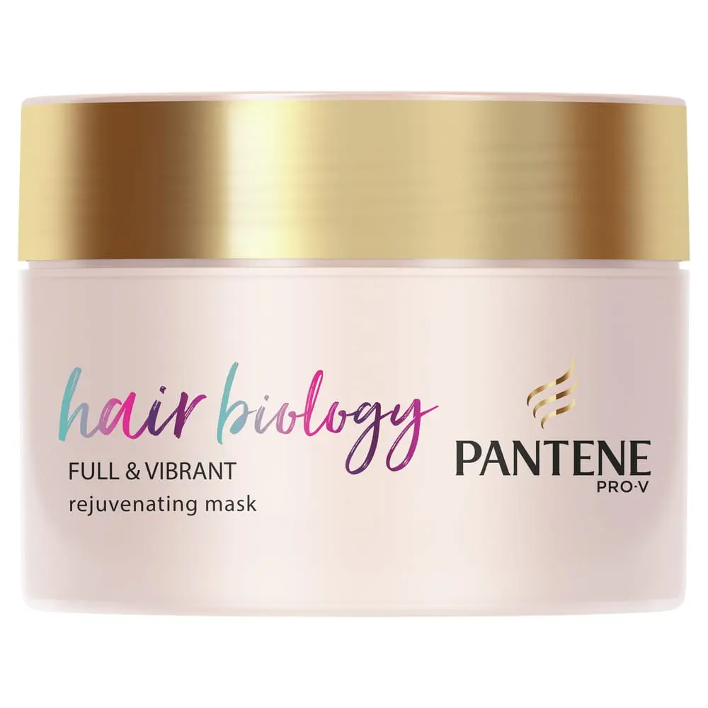 Masca de par Pantene Pro-V Hair Biology Full & Vibrant pentru par deteriorat si subtire, 160 ml