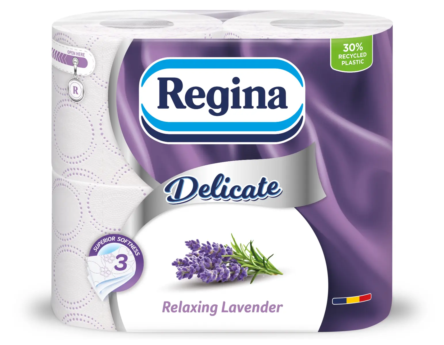 Hartie igienica Regina Delicate Lavender 4 role 3 straturi