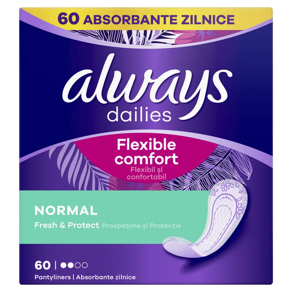 Absorbante Zilnice Always Dailies Normal Fresh and Protect x60