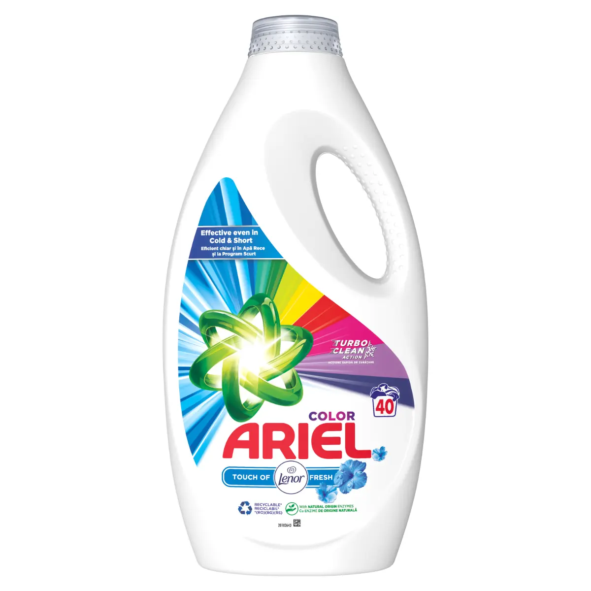 Detergent de rufe lichid Ariel Touch Of Lenor Color, 40 spalari, 2L