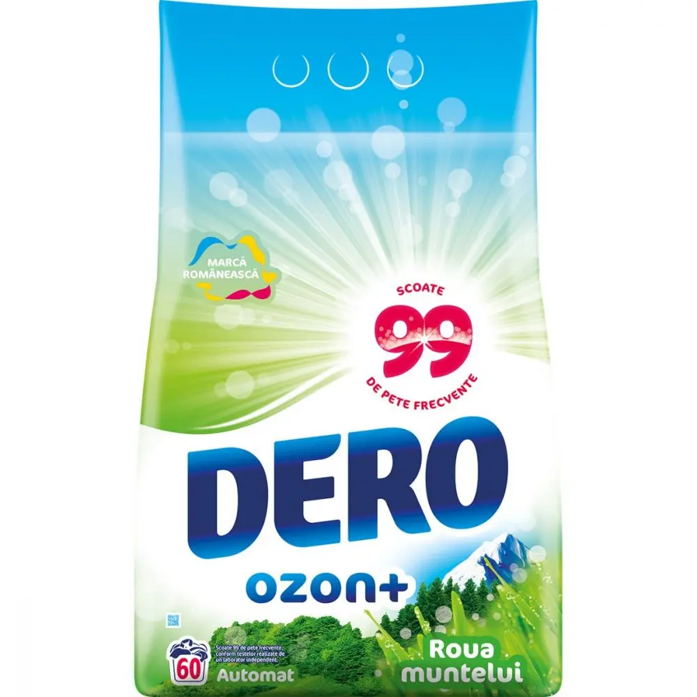 Detergent automat Dero Ozon, Roua Muntelui, 6kg, 60 spalari