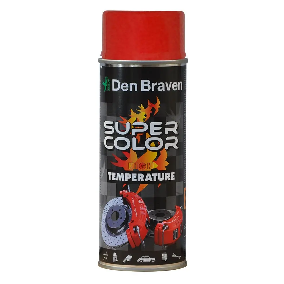 Spray vopsea rezistent la temperaturi ridicate Den Braven, Rosu