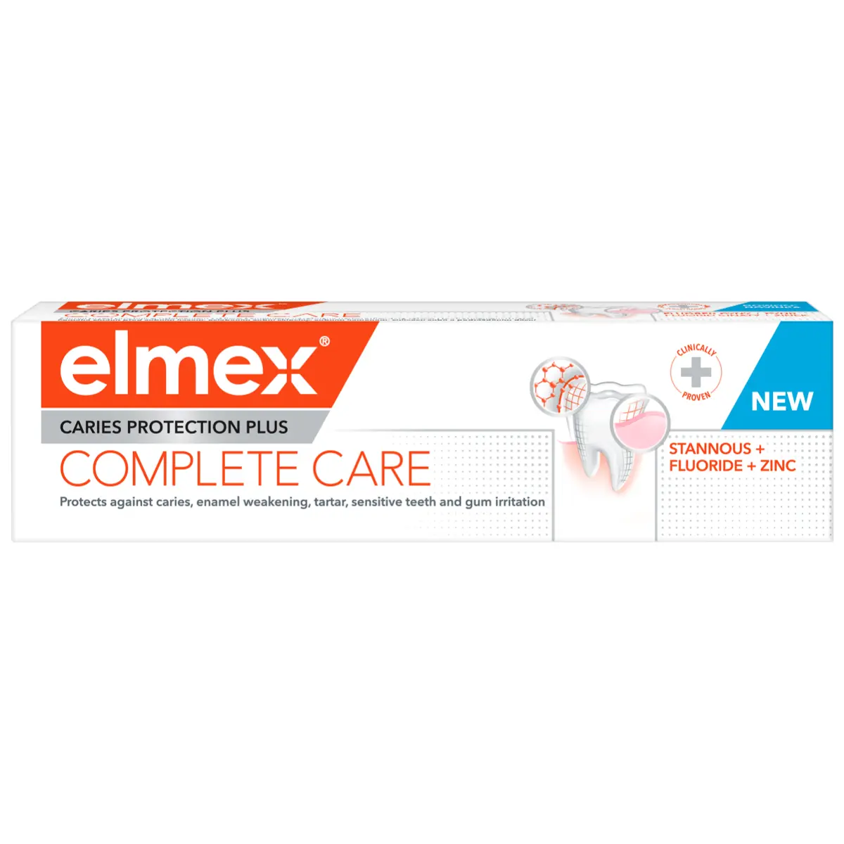 Pasta de dinti elmex Caries Protection Plus Complete Care, pentru protectie anticarie, 75 ml