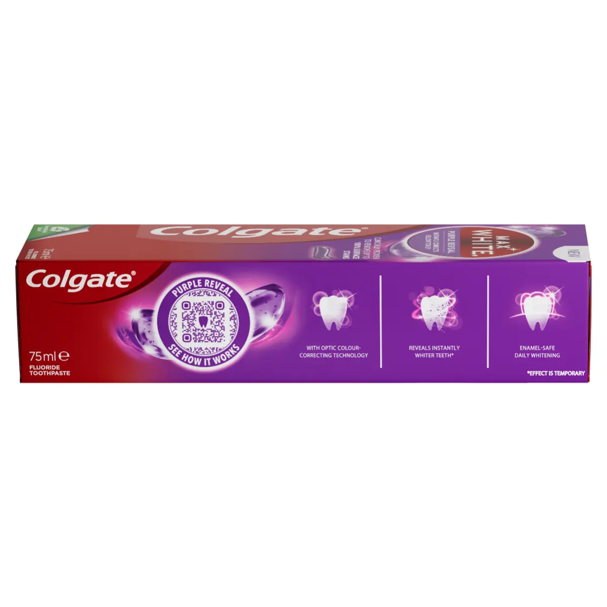 Pasta de dinti pentru albire Colgate Max White Purple Reveal, 75ml