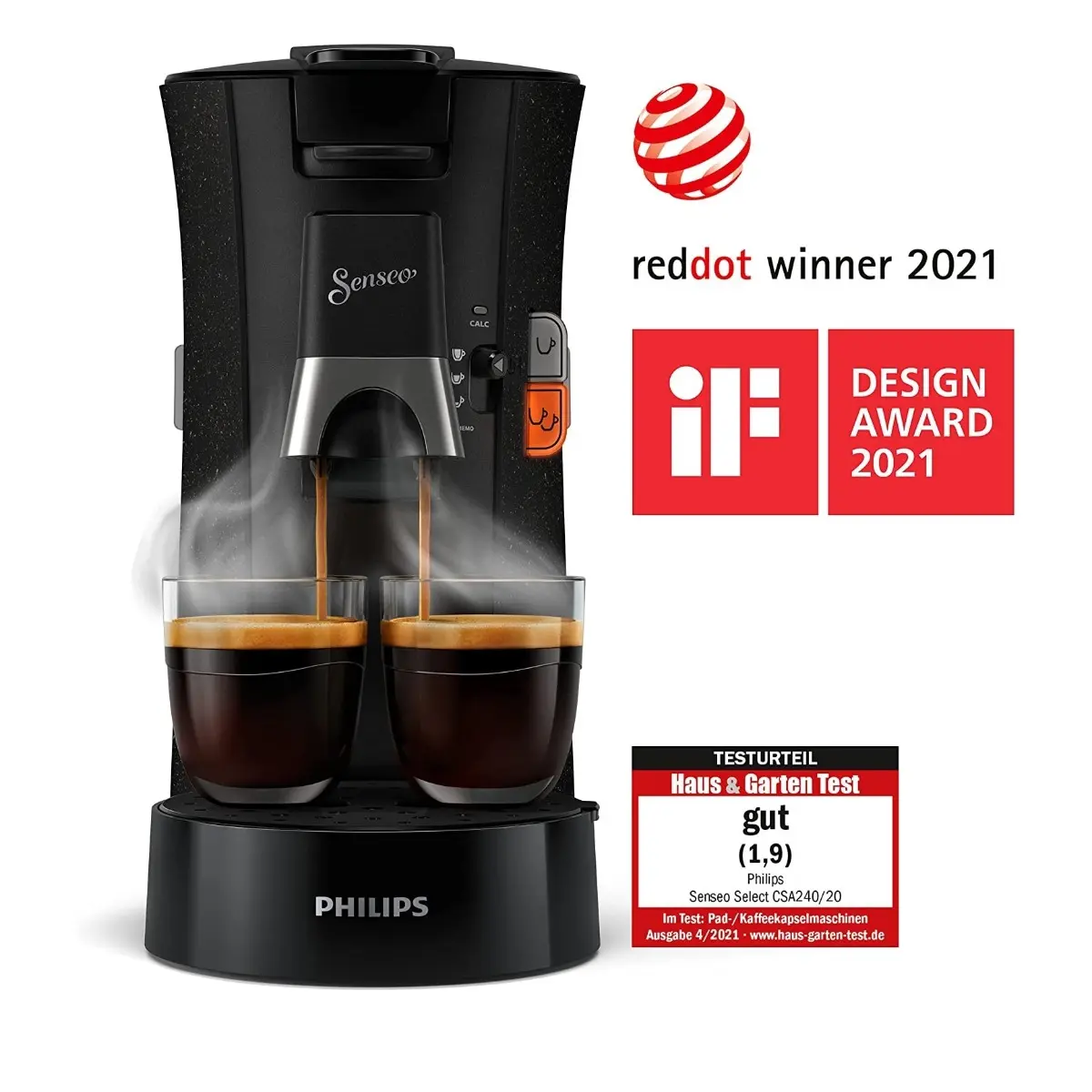 Italian Instantly Nomination Espressor cafea Philips Senseo Select CSA230/91, Intensity Plus, Crema  Plus, 1450 W, Rosu | Carrefour Romania