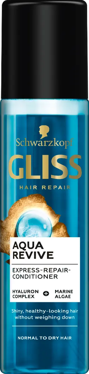 Balsam Gliss express de reparare Aqua Revive pentru par normal sau uscat, 200 ml