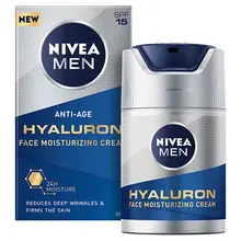 Crema Nivea Men Hyaluron SPF15, hidratanta, antirid, 50 ml