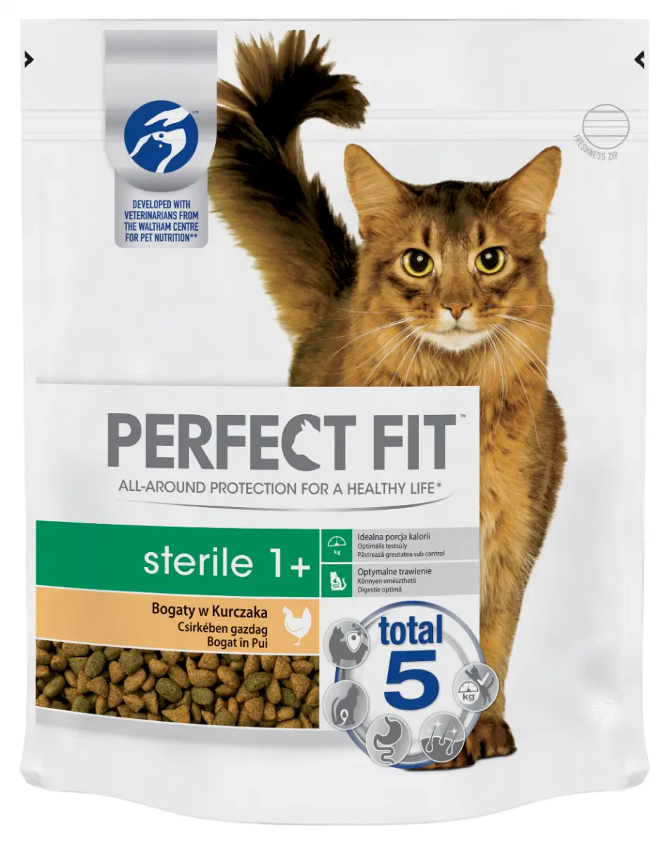 Hrana uscata Perfect Fit cu pui pentru pisici sterilizate adulte 750 g