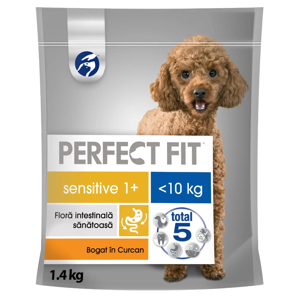 Hrana uscata pentru caini adulti Perfect Fit Sensitive, talie mica, 1.4 kg