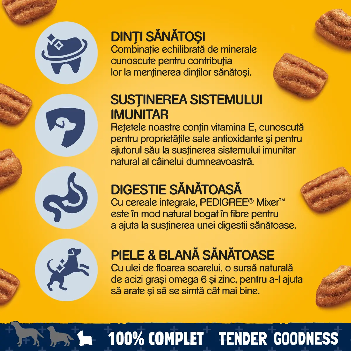 Hrana uscata Pedigree Tender Goodness pentru caini adulti, bogata in carne de pasare 900 g