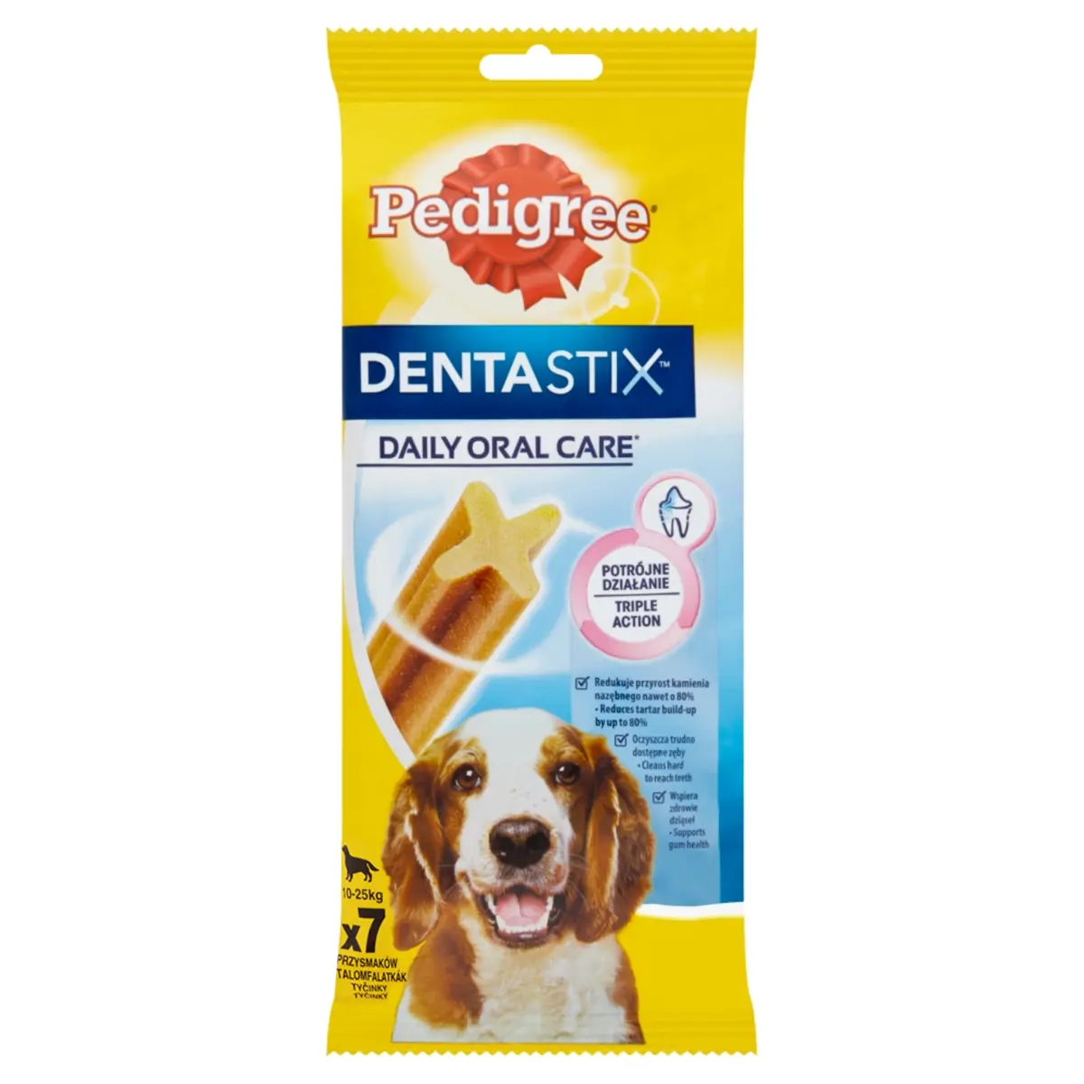 Batoane dentare Pedigree DentaStix pentru caini de talie medie, 180 g
