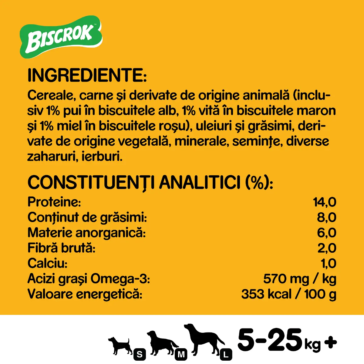 Hrana complementara Pedigree Biscrok Original pentru caini adulti 500 g