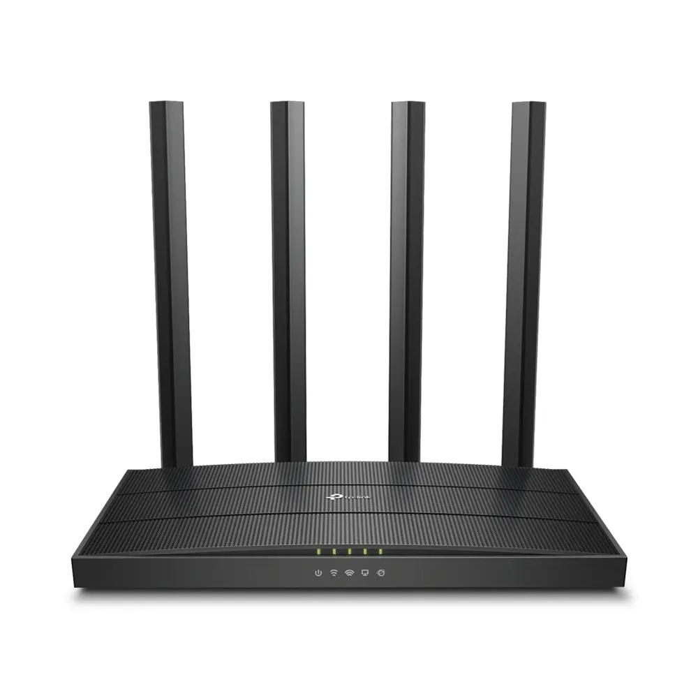 Router wireless TP-LINK Archer C80, 1900Mbps, 4 porturi Gigabit, 4 antene externe, Dual Band, Negru