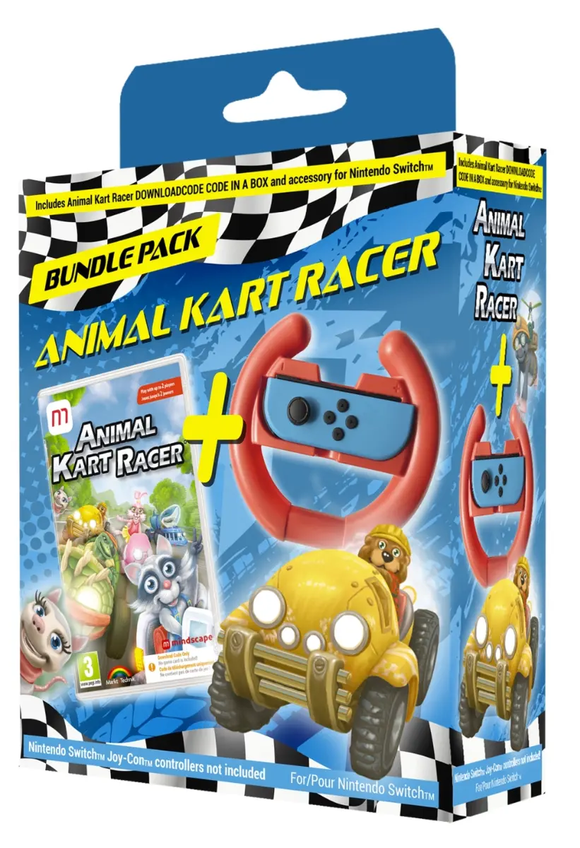 Joc Animal Kart Racer - Nintendo Switch COD & Volan
