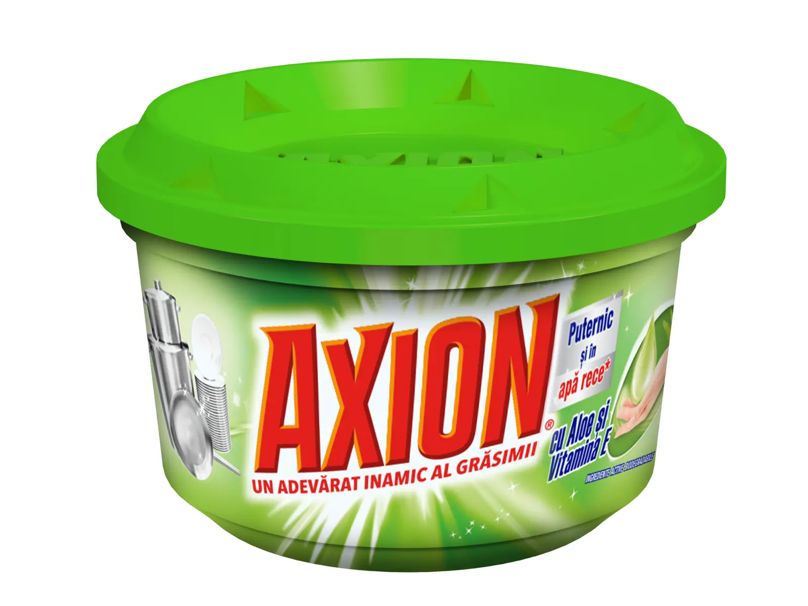 Detergent pentru vase Axion Aloe, pasta 400 gr