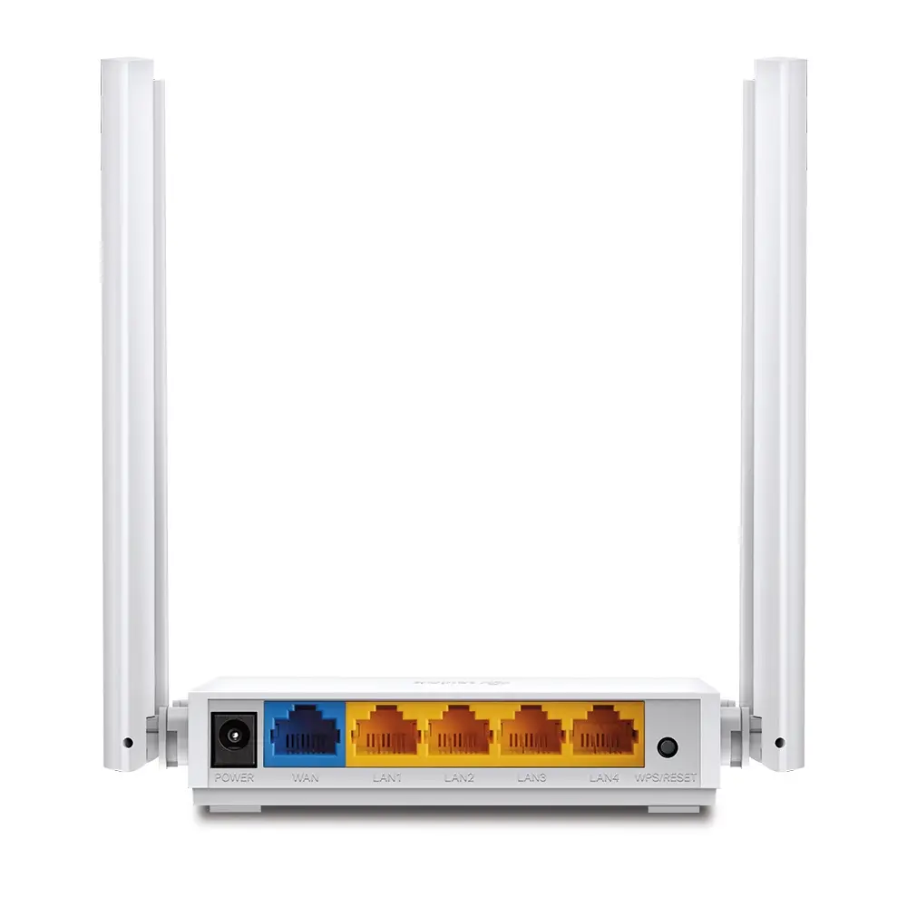 Router wireless TP-LINK Archer C24, 750Mbps, 4 porturi, 10/100Mbps, 4 antene externe, Dual Band, Alb