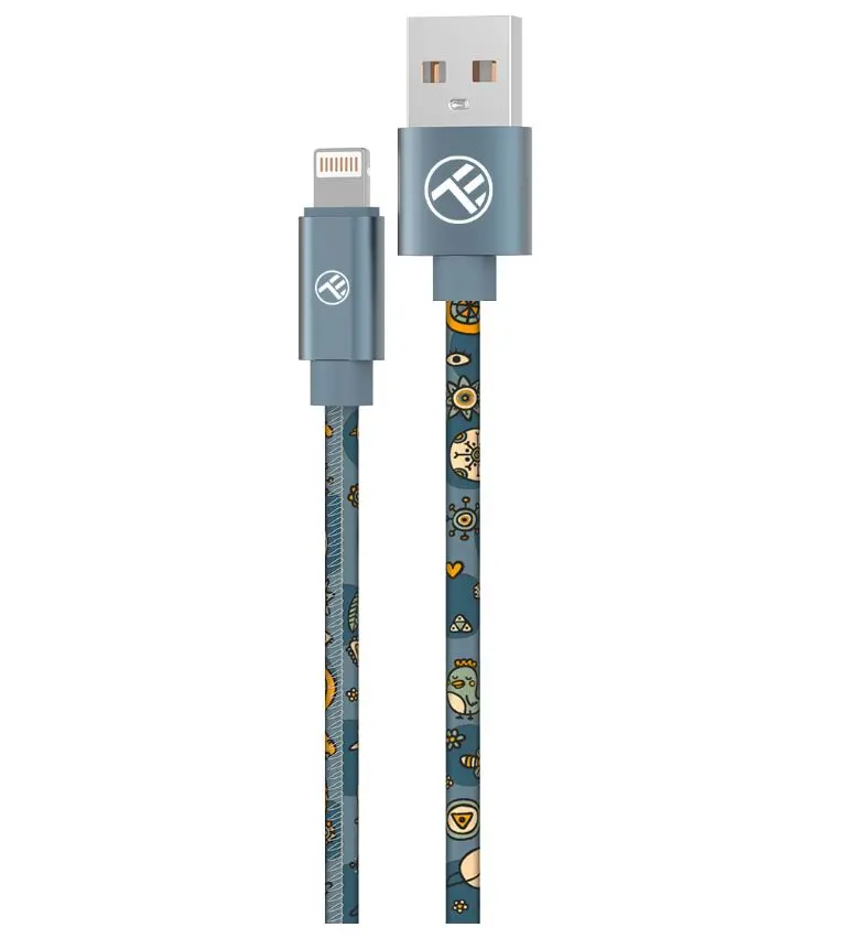 Cablu Tellur, USB - Lightning, 1m, Albastru