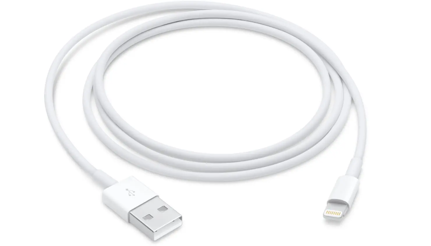 Cablu date Apple MXLY2ZM/A, Lightning-USB A, 1m, Alb