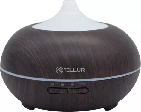 Difuzor aromaterapie Tellur TLL331261, Smart, WiFi, 300ml, LED, Maro
